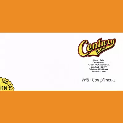 Century Radio Compliments Slip 1994