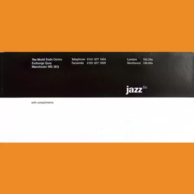 Jazz FM North West Compliments Slip 1990s