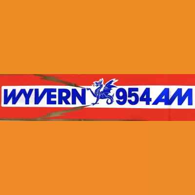 Radio Wyvern Herefordshire Car Sticker 1980s