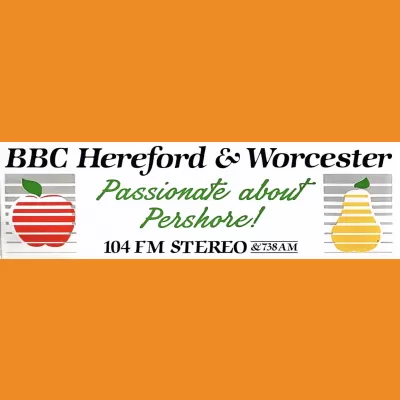 BBC Hereford & Worcester Placename Car Sticker 1989