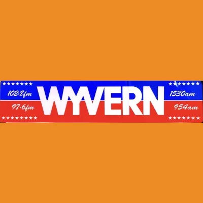 Radio Wyvern Car Sticker 1990s