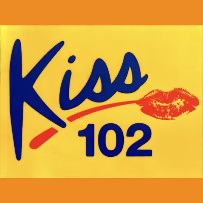 Kiss 102 Manchester Car Sticker 1990s