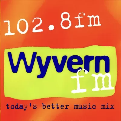 Wyvern FM 102.8 Car Sticker 1990s
