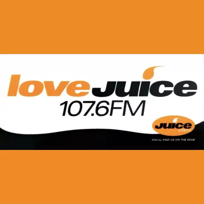 Juice 107.6 Liverpool Car Sticker 2000s