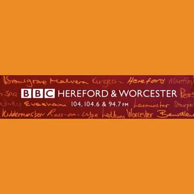 BBC Hereford & Worcester Placenames Car Sticker 1990s