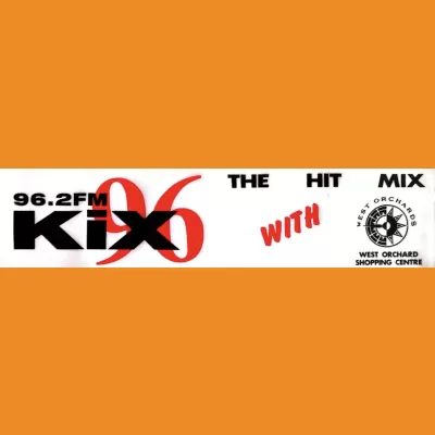 KiX 96 / West Orchard Shopping Centre Car Sticker 1995