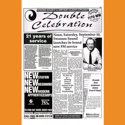 Swansea Sound 21st Birthday Souvenir Supplement September 1995