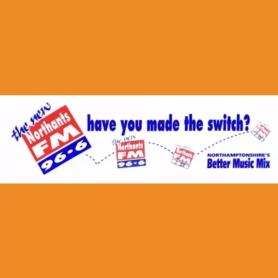 The New Northants FM Car Sticker 1995