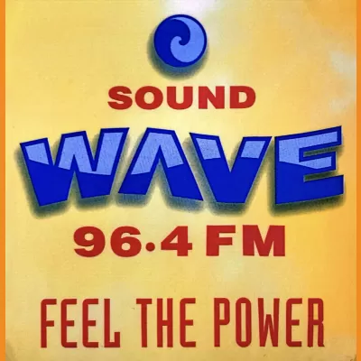 96.4 FM Soundwave Car Sticker 1995