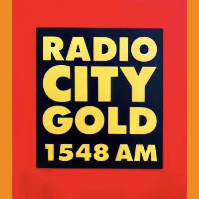 Radio City Gold Car Sticker 1990s