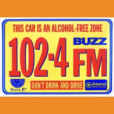 Buzz FM / Alamo Car Sticker 1993