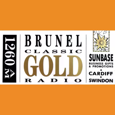 Brunel Classic Gold 1260AM Car Sticker 1990s