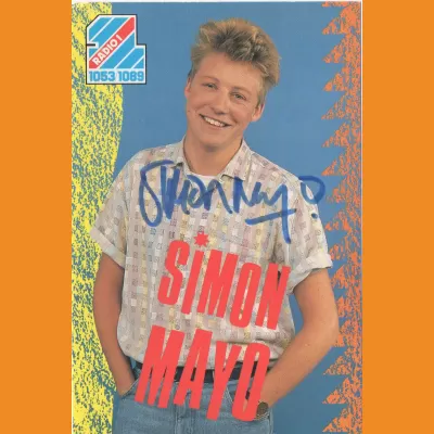 Simon Mayo Photocard (1986)