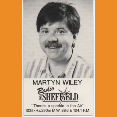 Martyn Wiley BBC Radio Sheffield photocard 1991