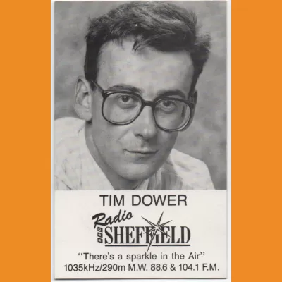 Tim Dower BBC Radio Sheffield photocard 1991