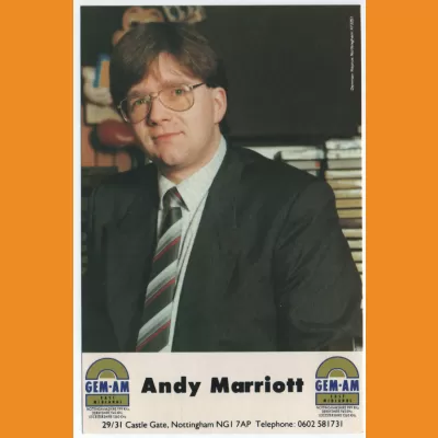 Andy Marriott GEM AM photocard