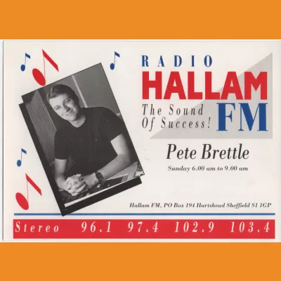 Pete Brettle Hallam FM photocard 1990