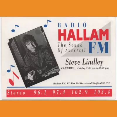 Steve Lindley Hallam FM photocard 1990