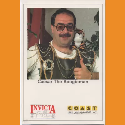 Caesar the Boogieman Invicta FM / Coast photocard