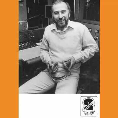 Ken Bruce Radio 2 photocard 1980s