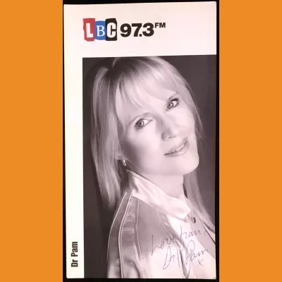 Dr Pam LBC Photocard