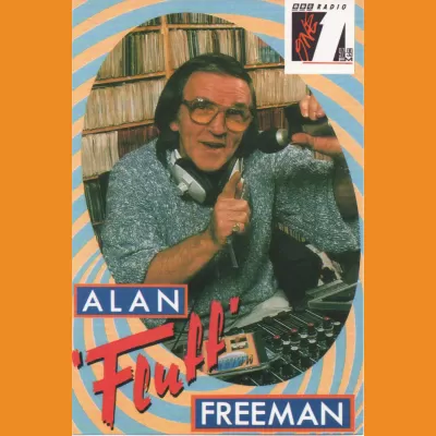 Alan Fluff Freeman BBC Radio 1 Photocard (1990 version)