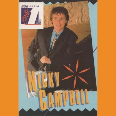Nicky Campbell BBC Radio 1 Photocard 1990
