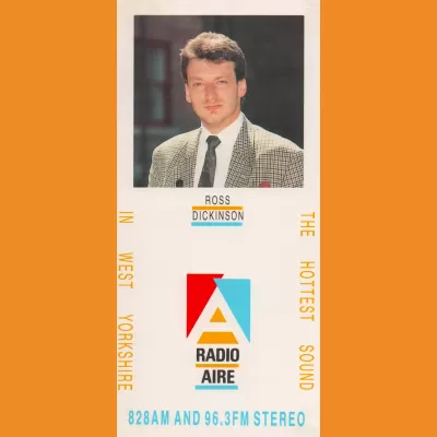 Ross Dickinson Radio Aire photocard late 80s