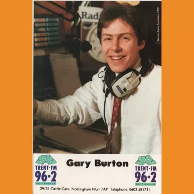 Gary Burton Trent FM photocard