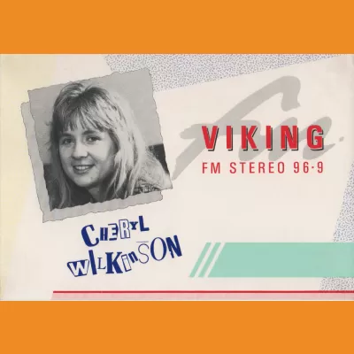 Cheryl Wilkinson Viking FM photocard late 80s