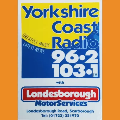 Yorkshire Coast Radio "Greatest Music, Latest News" sticker
