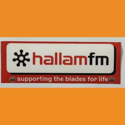 Hallam FM - supporting the blades sticker