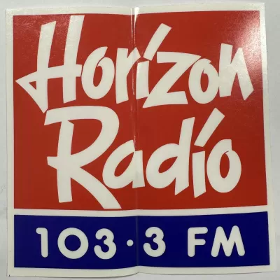 Horizon Radio sticker, 1990s.