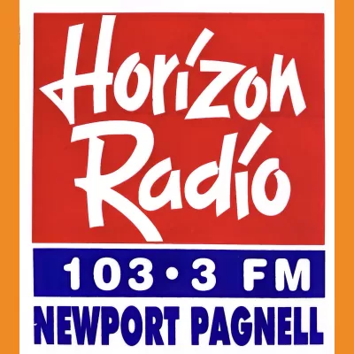 Horizon Radio Placename Car Sticker 1990s