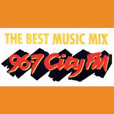 City FM Car Sticker 1990s