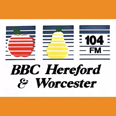 BBC Hereford & Worcester 104 Car Sticker 1990