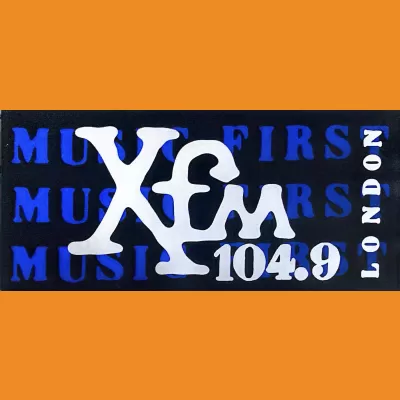 Xfm London “Music First” Car Sticker 1990s