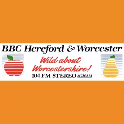 BBC Hereford & Worcester Placename Car Sticker 1989
