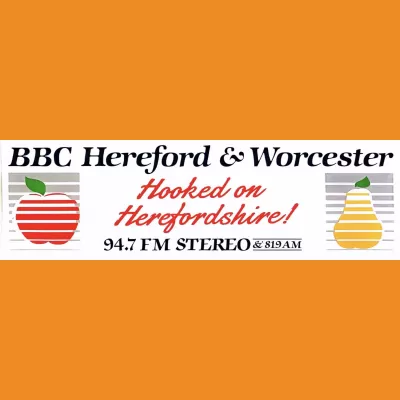 BBC Hereford & Worcester Placename Car Sticker 1989