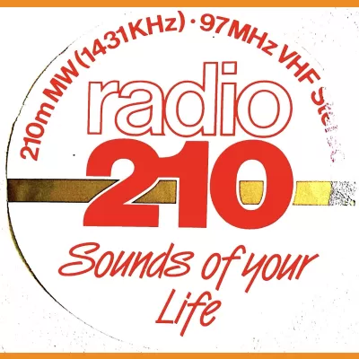 Radio 210 Car Sticker Mid-1980s