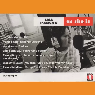 BBC Radio 1 - Lisa I'Anson 1995