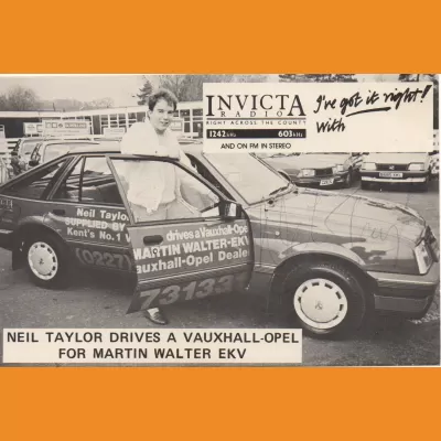 Invicta Radio - Neil Taylor Car Shot 1987