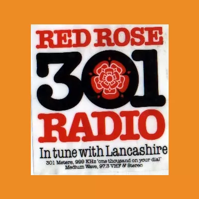 Red Rose Radio 301 "In tune with Lancashire" sticker