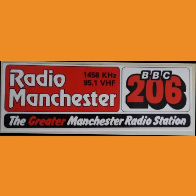 BBC Radio Manchester sticker 1983