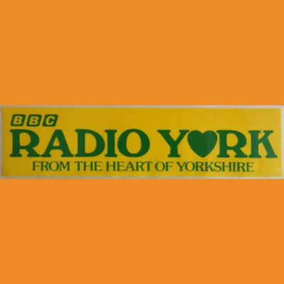 BBC Radio York sticker 1983