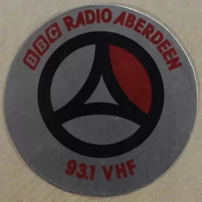 BBC Radio Aberdeen sticker 1984