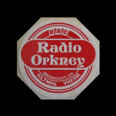 BBC Radio Orkney sticker 1984