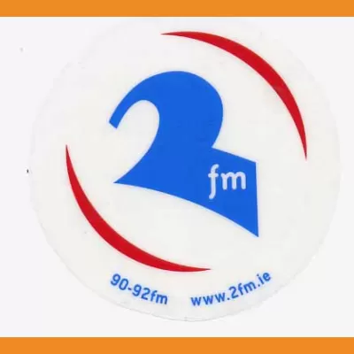 2FM 90-92FM sticker