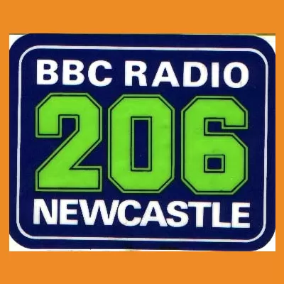 BBC Radio Newcastle 206 sticker (Early 80s)