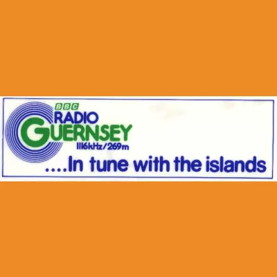 BBC Radio Guernsey "In tune with the islands" sticker